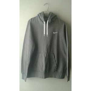 NIKE | Heather Gray Club Hoodie - Swoosh